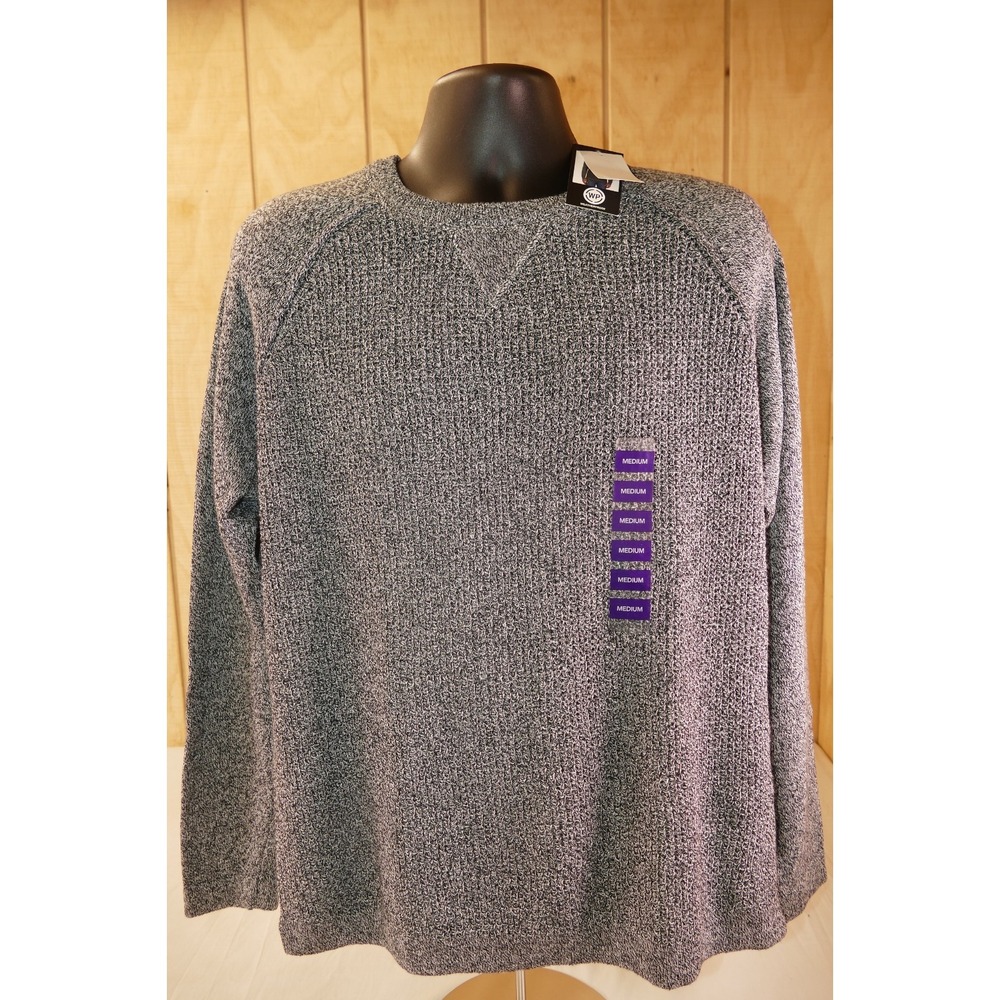 Weatherproof Recycled Men's Sweater Size Medium Black White Twist sporty stylish